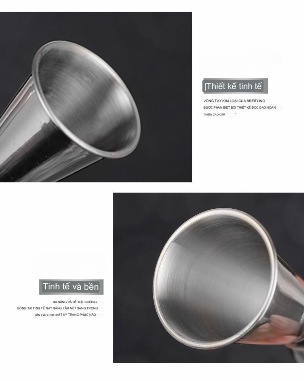 Ly Đong Định Lượng Inox 2 Đầu