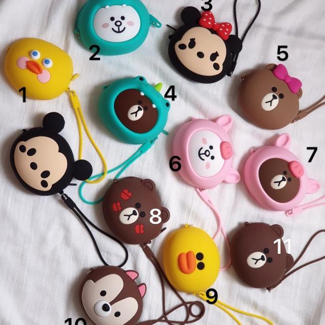 Túi Ví Gấu Brown mini kèm dây