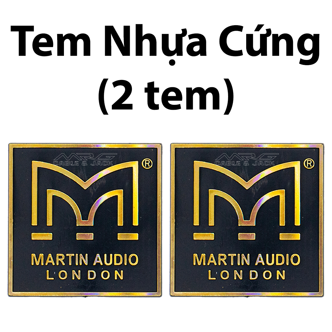 Tem Loa Martin 5cm x 5cm, giá 1 cặp, tem loa nhôm