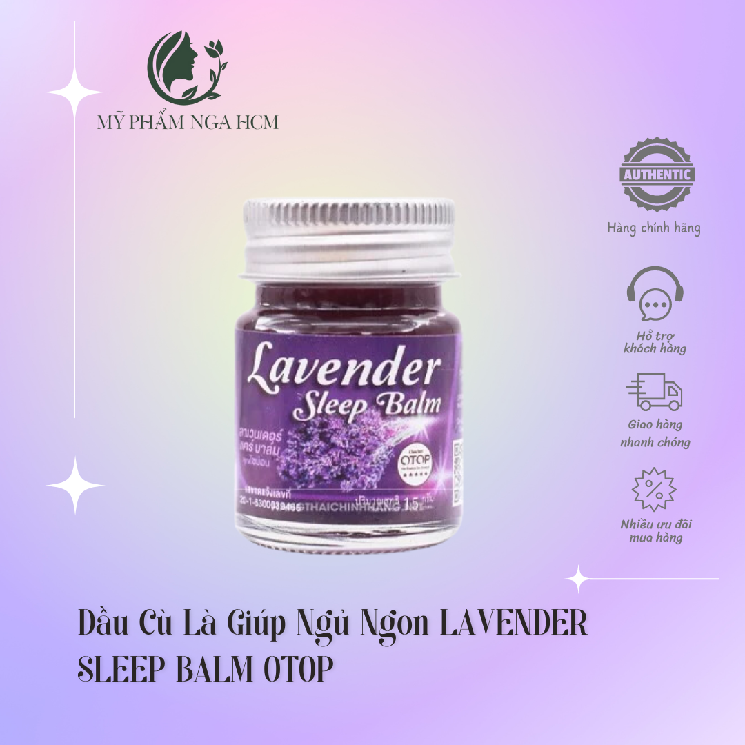 Dầu cù là giúp ngủ ngon lavender sleep balm otop
