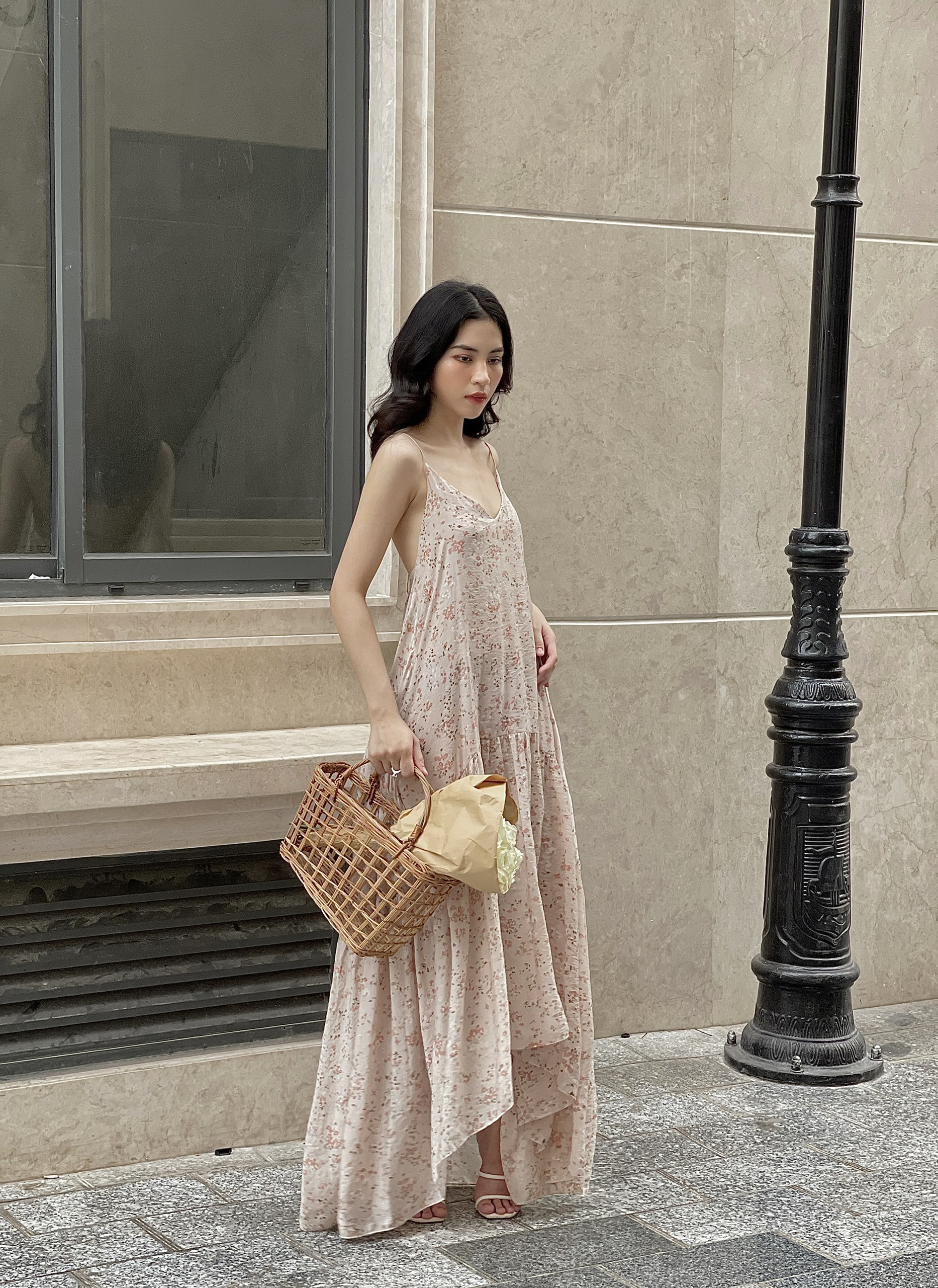 LEMONCHIC - Đầm maxi hoa - D157