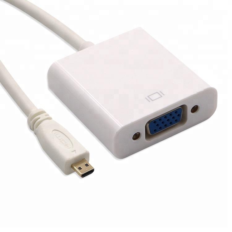 Cáp chuyển tín hiệu Micro HDMI sang VGA có âm thanh