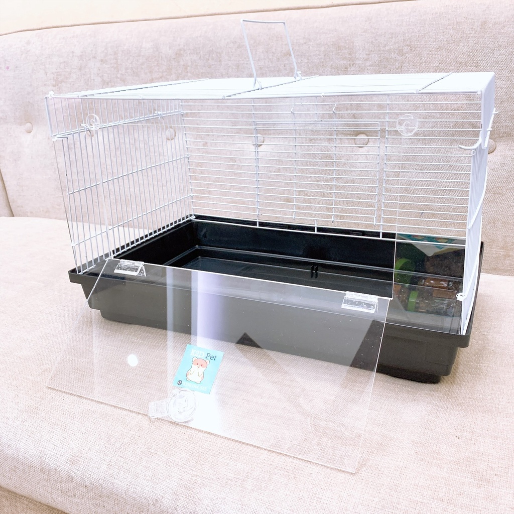 [Hoàn tiền 10%]Lồng Hamster Size Đại mặt mica 47x30cm