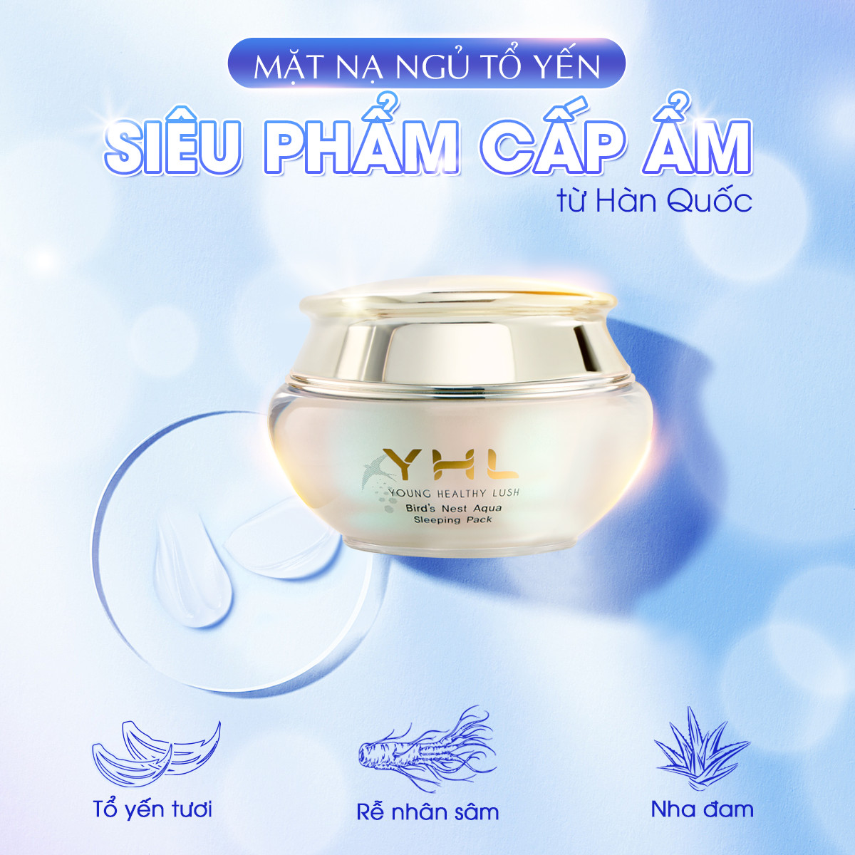 Mặt nạ ngủ tổ yến YHL
