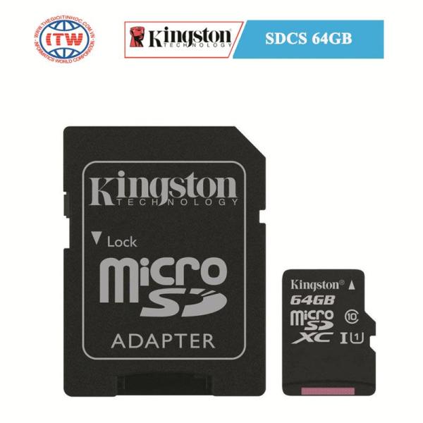 Thẻ nhớ Kingston SDCS 64GB - Hãng Phân Phối Chính Thức