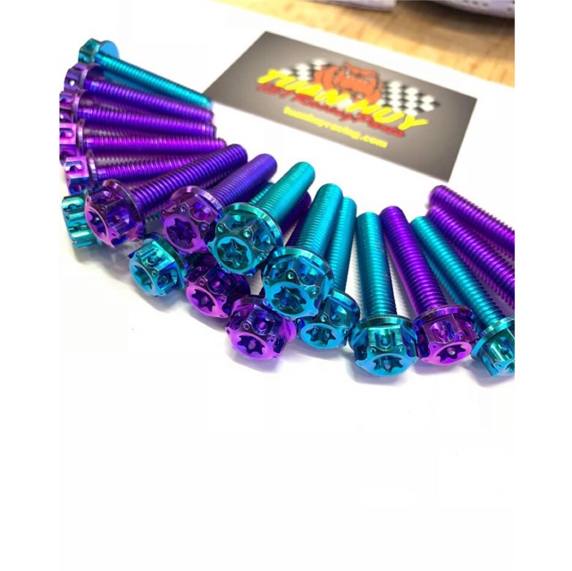 Ốc mẫu mới Sala Pro 8li15 8li20 8li25 8li30 8li35 8li40 8li50 8li60 đầu Salaza Pro Titan Gr5 cao cấp