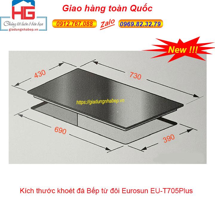 Bếp từ đôi Eurosun EU-T705Plus