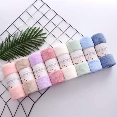 Set 2 khăn mặt xuất hàn lông cừu