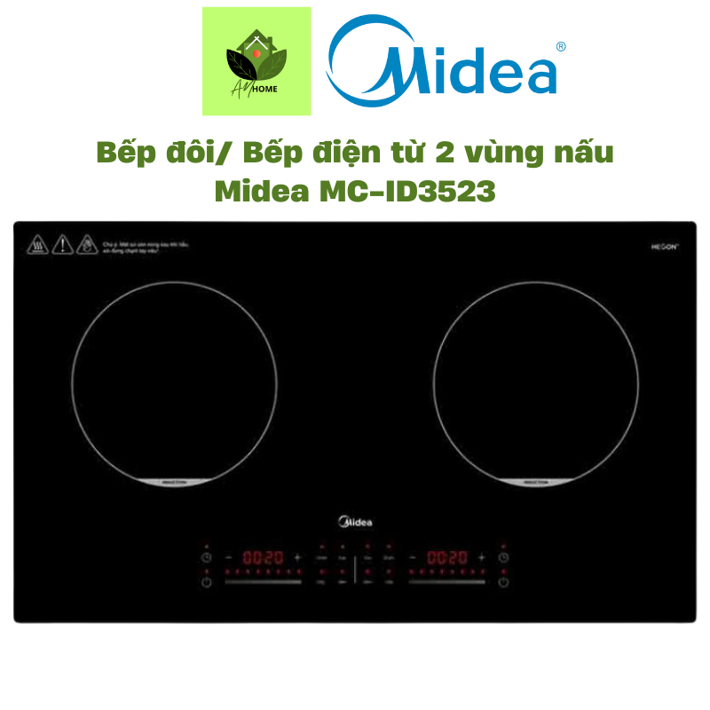Bếp từ đôi/Bếp từ 2 vùng nấu MIDEA MC - ID3523