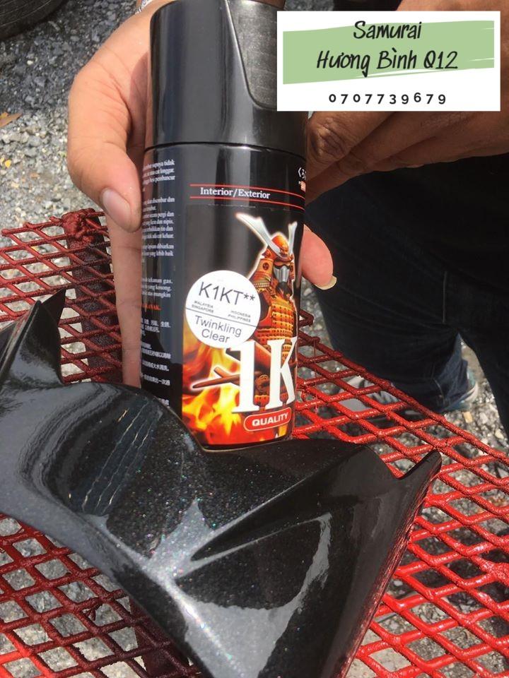 Sơn xịt Samurai Bóng Ánh Kim - K1KT (không màu)