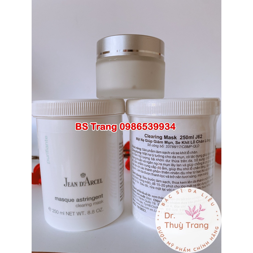 [Chính hãng] Mặt nạ đất sét cho da dầu mụn Jean D’Arcel Clearing Mask 50ml - 250ml