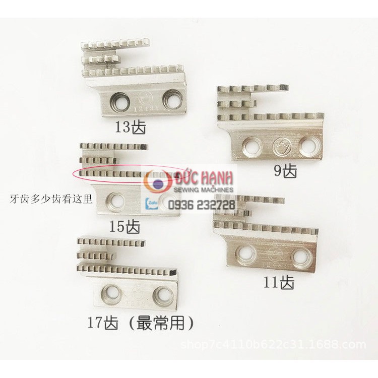 Răng cưa 3 cầu máy may công nghiệp 1 kim