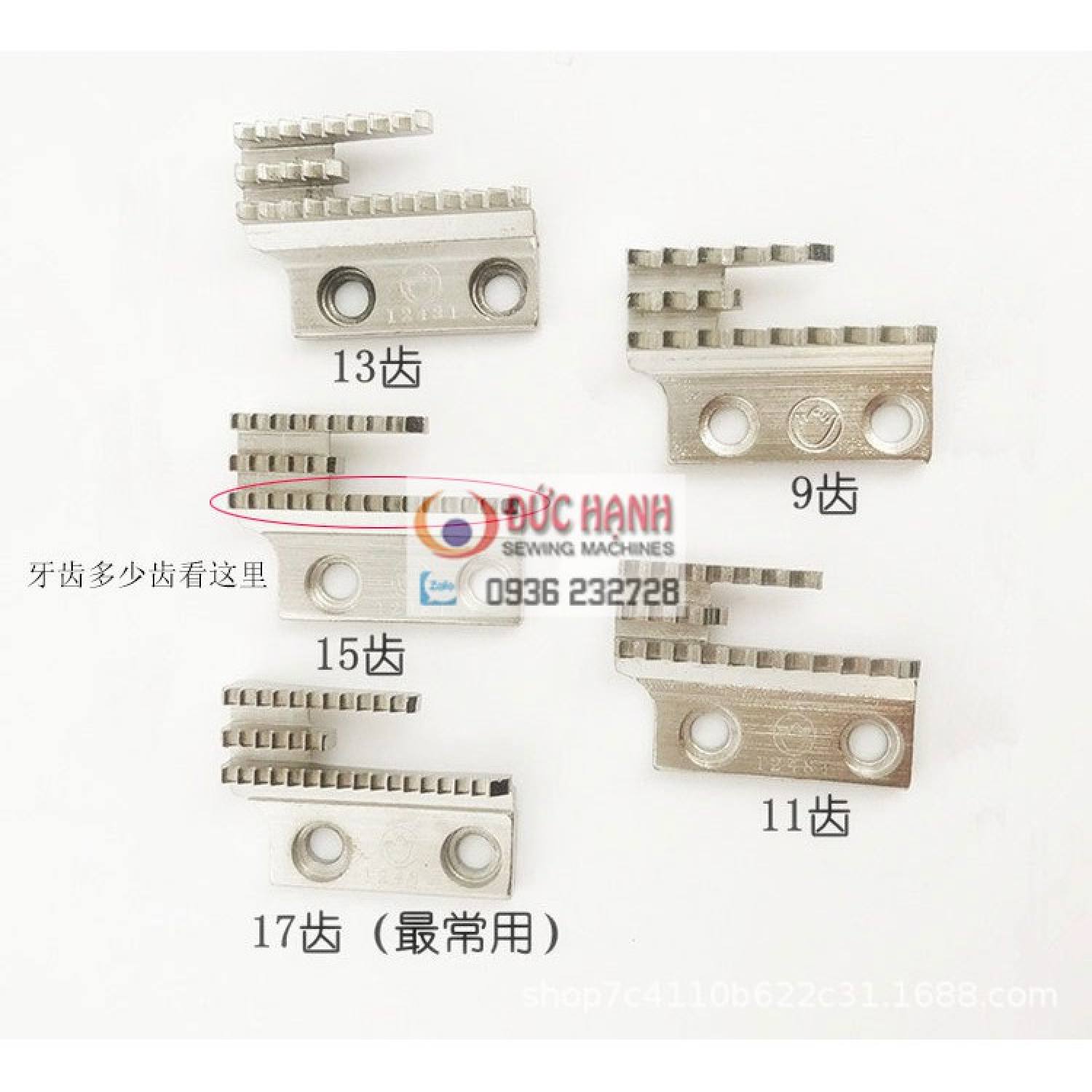 Răng cưa 3 cầu máy may công nghiệp 1 kim