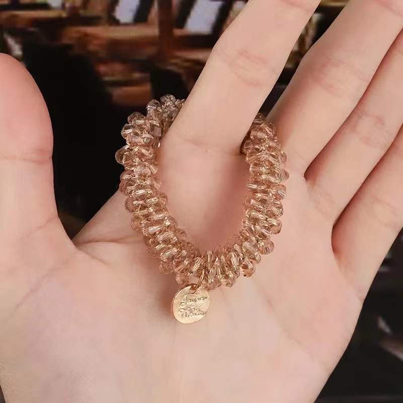 Dây buộc tóc đính hạt phong cách Hàn Quốc cho bạn gái