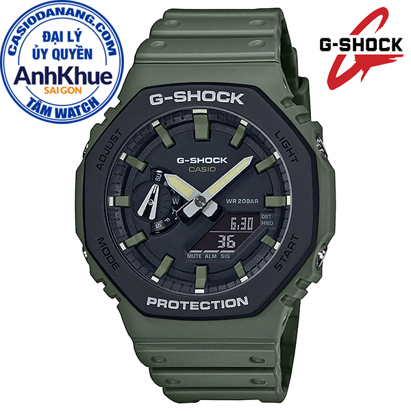 Đồng hồ nam dây nhựa Casio G-Shock chính hãng Anh Khuê GA-2110SU-3ADR (45mm)