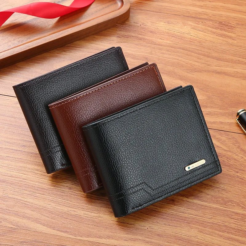 Large Capacity PU leather men wallet, 11,5cm soft leather men wallets, quality mens pocket wallet cheap, men's pocket wallet, men card holder, money wallet