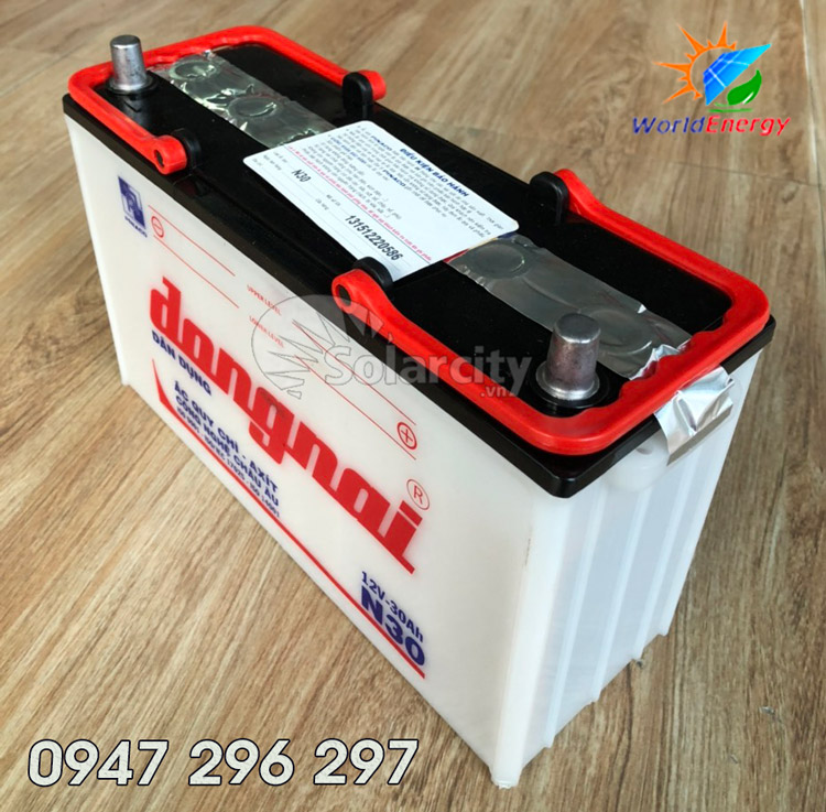 Ắc quy Đồng Nai nước 12V-30A (N30) ( chưa có axit )