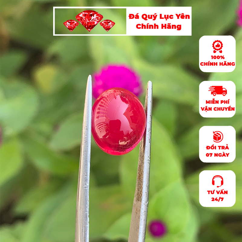 Đá ruby tự nhiên 100% KHAI TUYEN đã kiểm định GS001