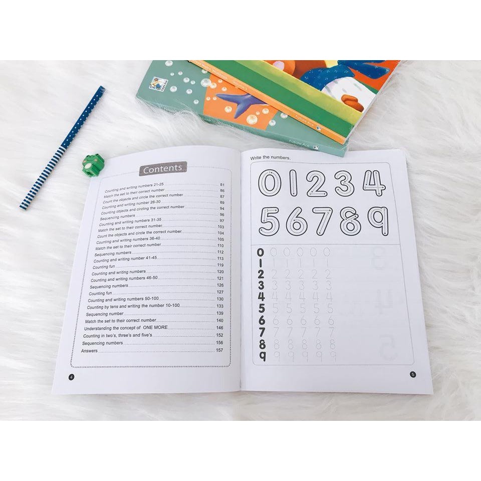 [Freeship]Bộ đẹp 3c - Preschool Maths workbook