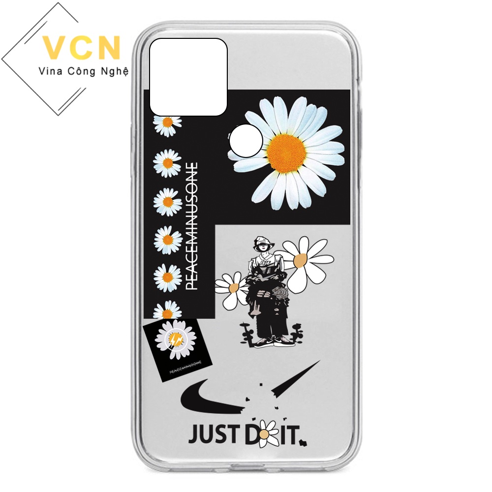 [HCM]Ốp lưng Realme C12 Hoa Cúc Peaceminusone dẻo trong in hình nổi 5D(sản phẩm có mẫu 6)