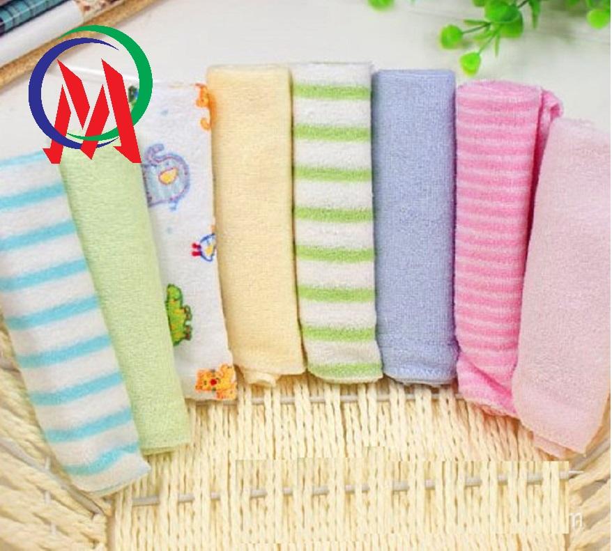 [HCM][Mua lẻ giá sỉ] Combo 8 khăn cotton cho bé 20x20cm