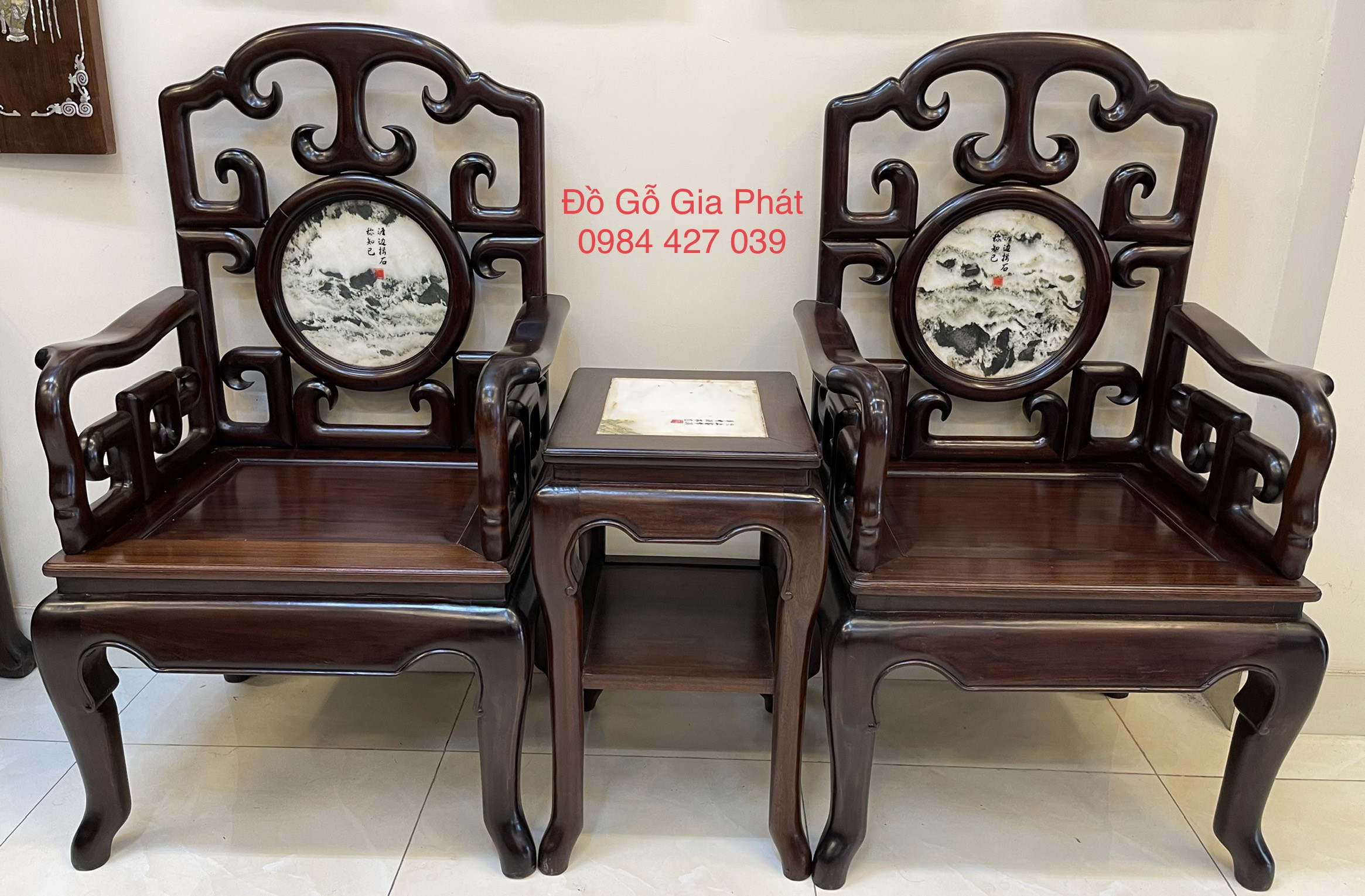 bộ ghế móc gụ 8 món