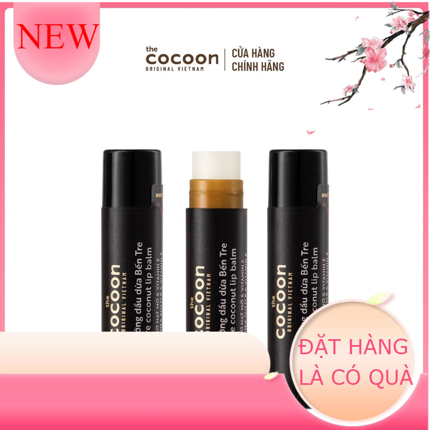Combo 3 Son dưỡng dầu dừa Bến Tre Cocoon
