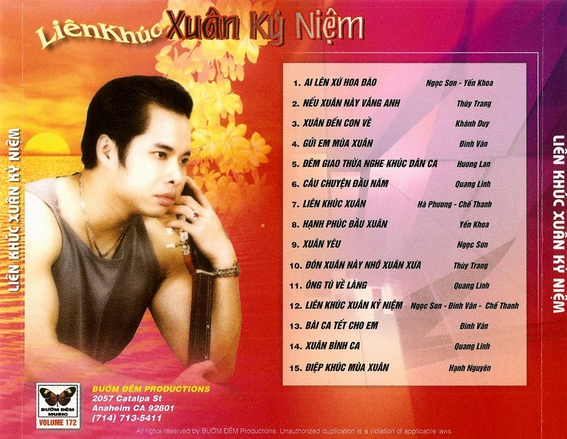 Bướm Đêm CD172 - Liên Khúc Xuân Kỷ Niệm