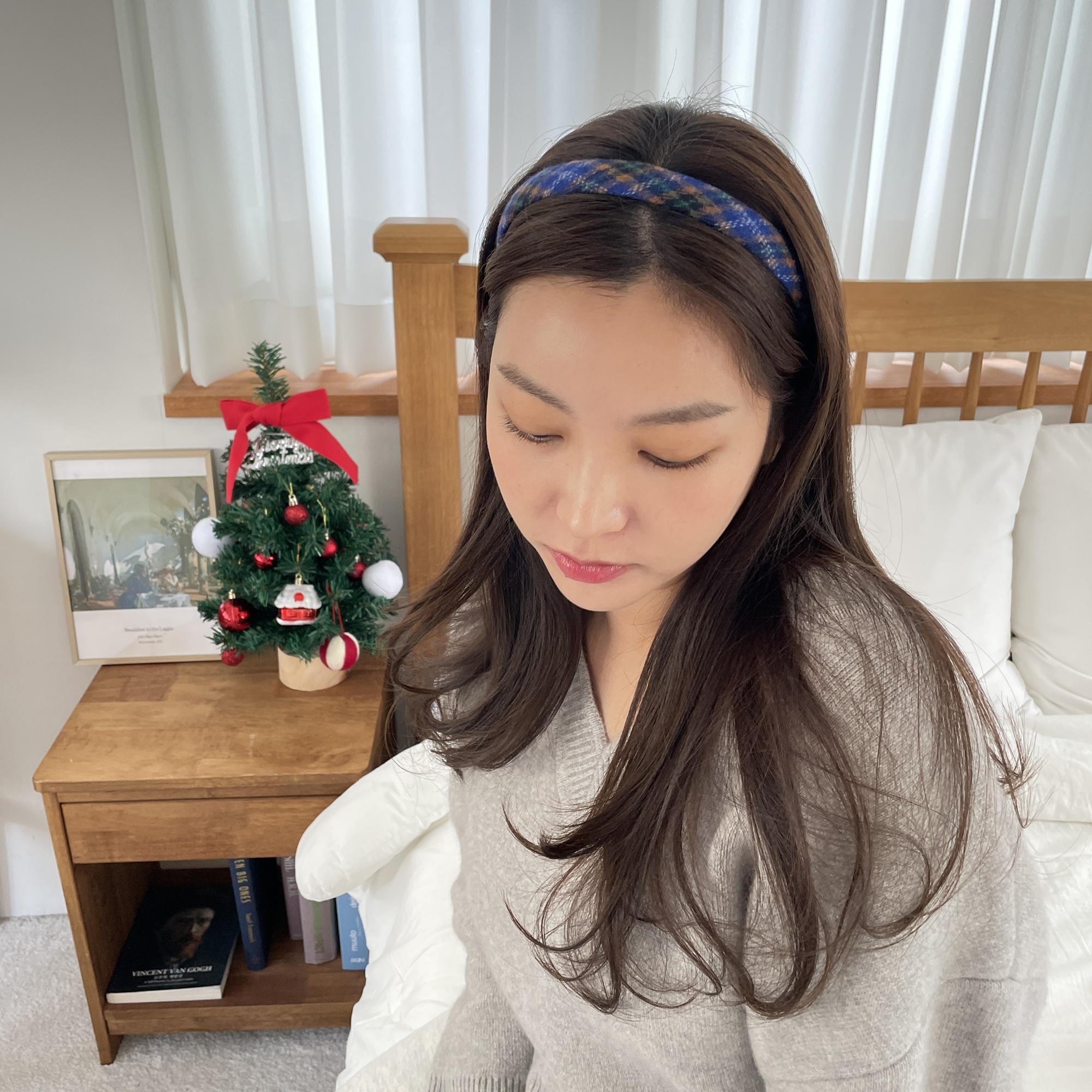 Băng đô giáng sinh thủ công sinh đơn giản tinh tế Modleaf Day Headband Hàn Quốc