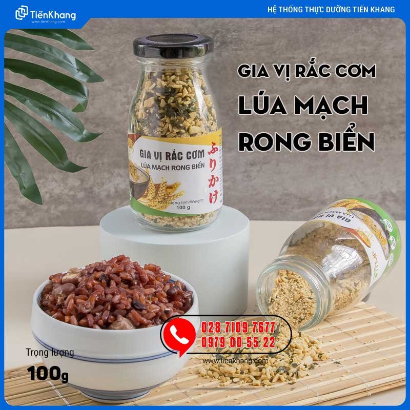 Gia Vị Rắc Cơm - Hũ (100gram) - Lúa mạch rong biển