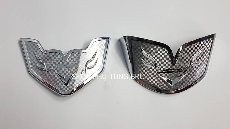 Bộ ốp mỏ dè mạ crom trước, sau xe sh 2020