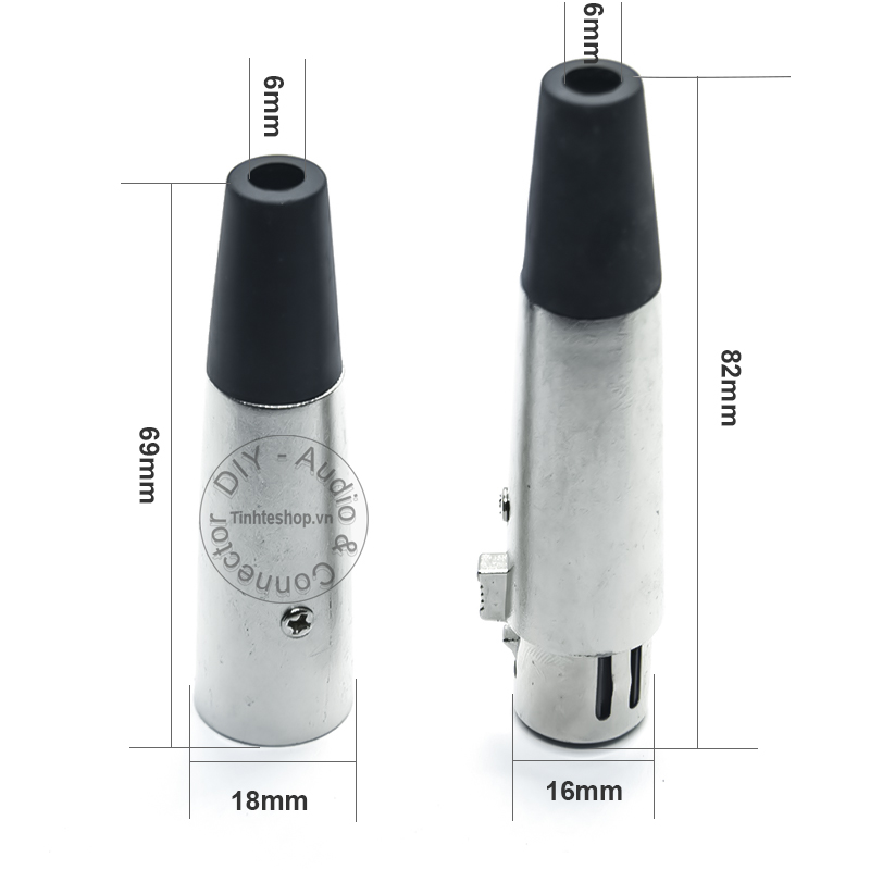 Đầu hàn rắc cắm XLR 5pin cổng đực