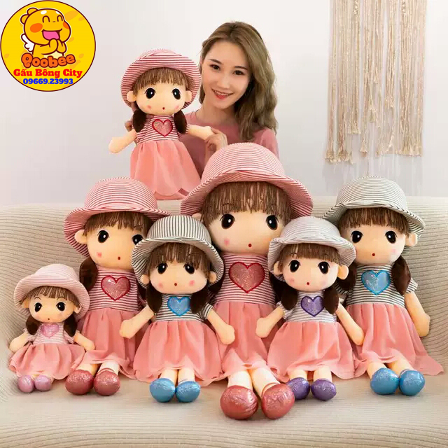 Gấu Bông Búp Bê Xuka Mềm Mịn -Búp Bê Nhồi Bông
