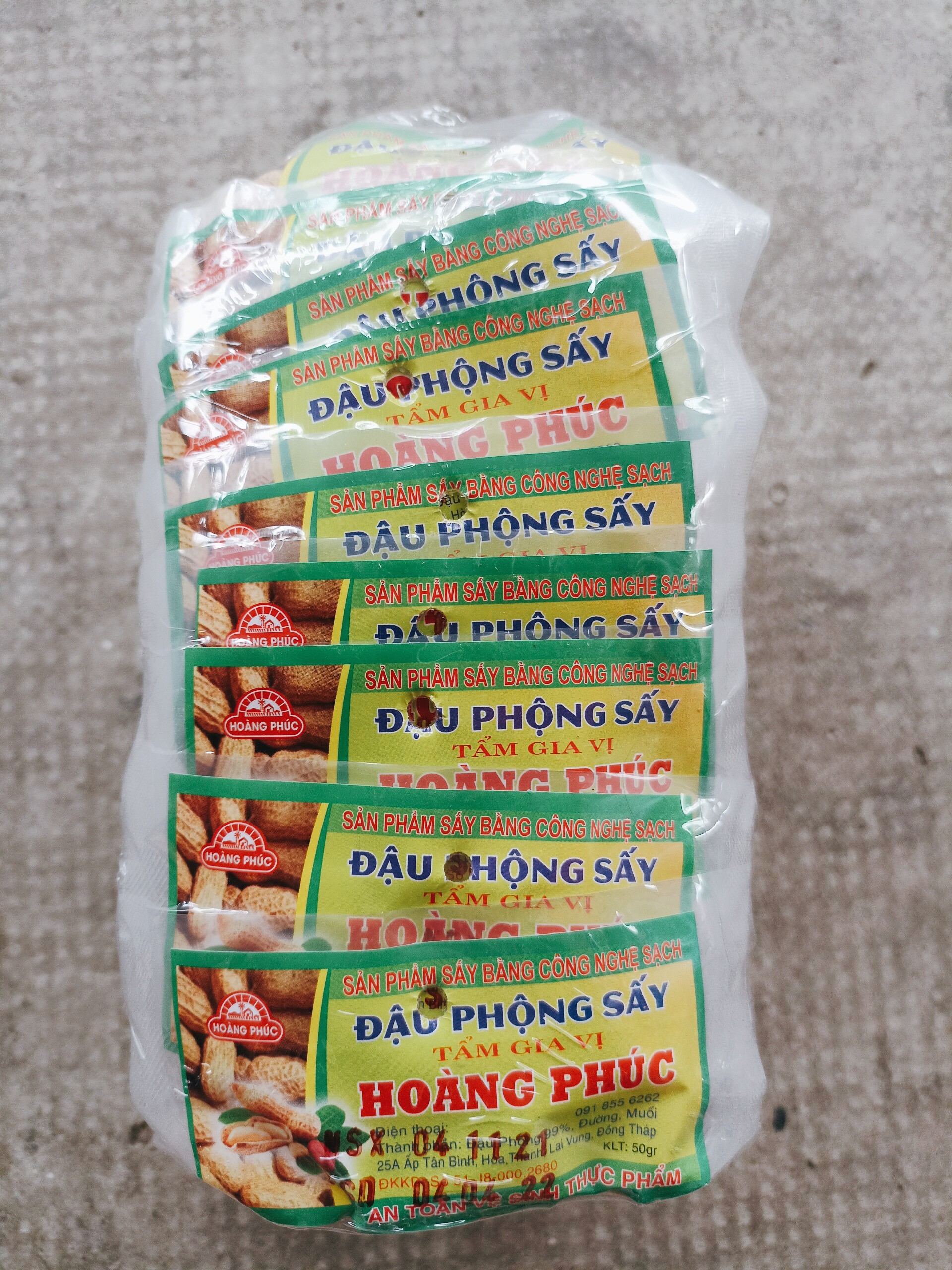 Đậu Phộng Sấy Tẩm Gia Vị (10 Gói)