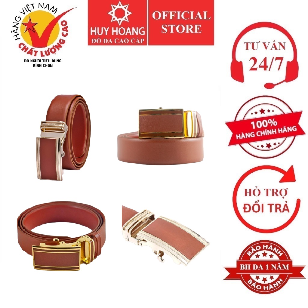 Thắt lưng nam da bò màu da HK4110