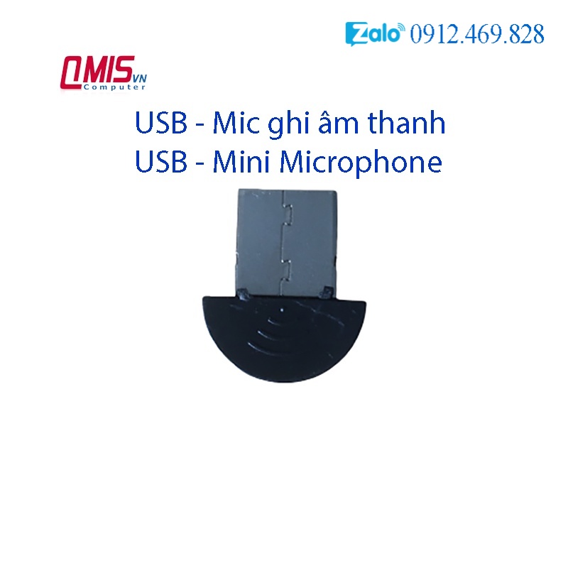 Míc usb - thiết bị ghi âm, thu âm thanh, mic ghi âm thanh cho laptop pc - usb plug & play - usb mini microphone