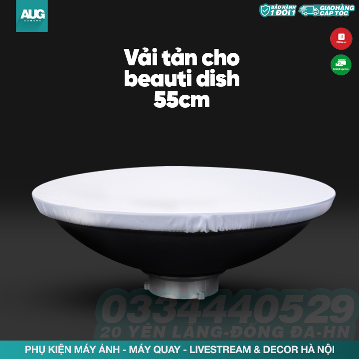 Vải tản sáng dùng cho Beauti dish - AUG Camera