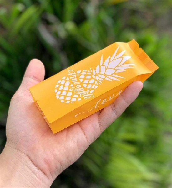 Túi đựng bánh quy quả dứa set 100 cái