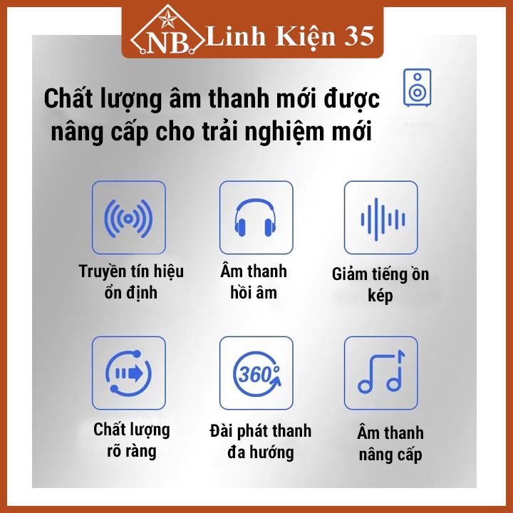 Micro 7x9mm cảm biến âm thanh có phân cực độ nhạy 52db