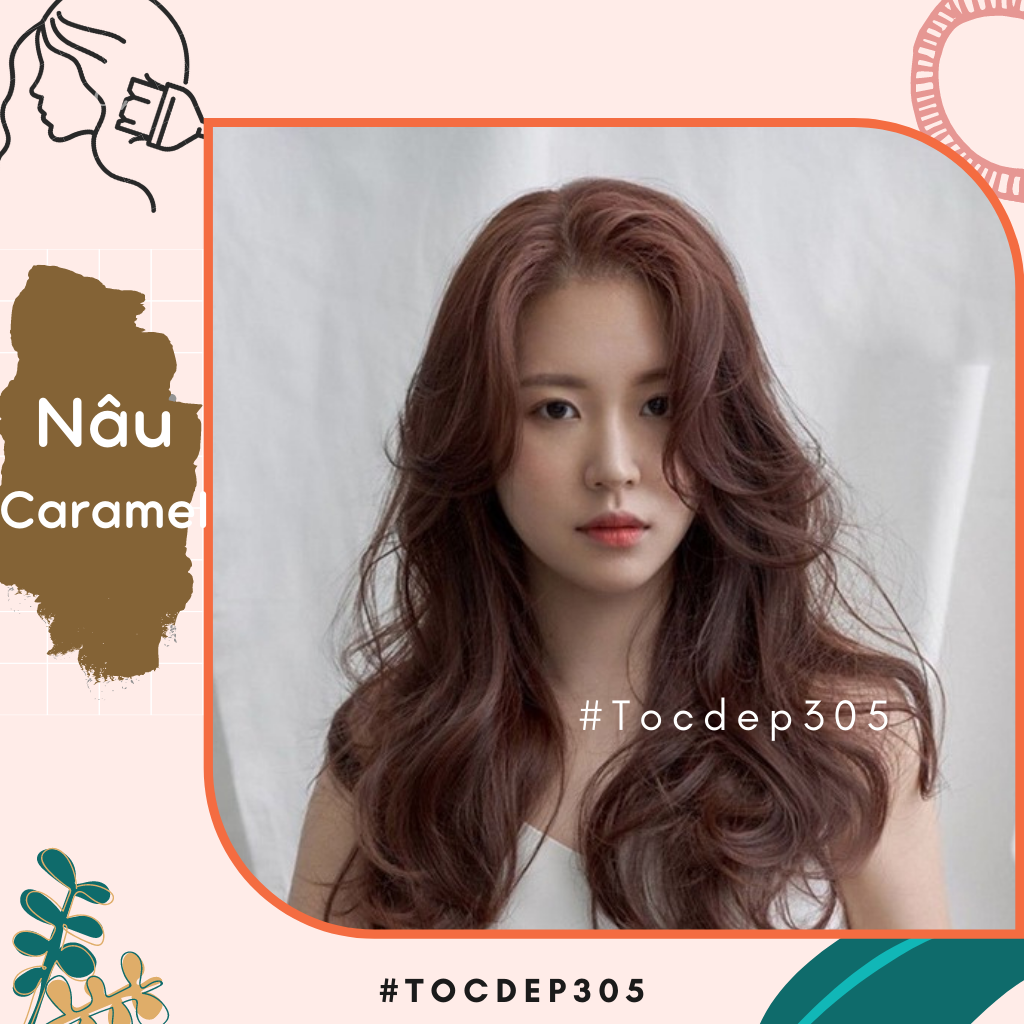 SET NHUỘM  TÓC MÀU NÂU CARAMEL (KÈM OXI TRỢ NHUỘM)