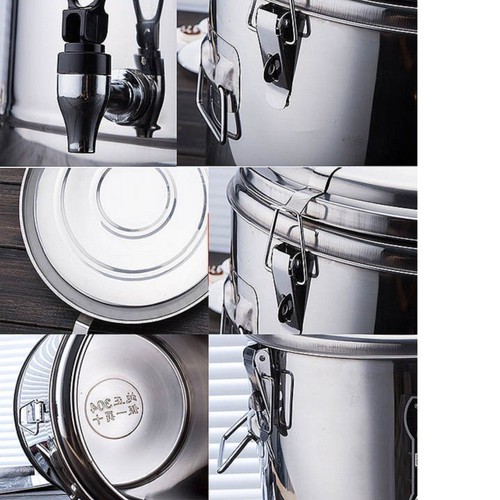 BÌNH Ủ TRÀ SỮA GIỮ NHIỆT INOX 304 CAO CẤP