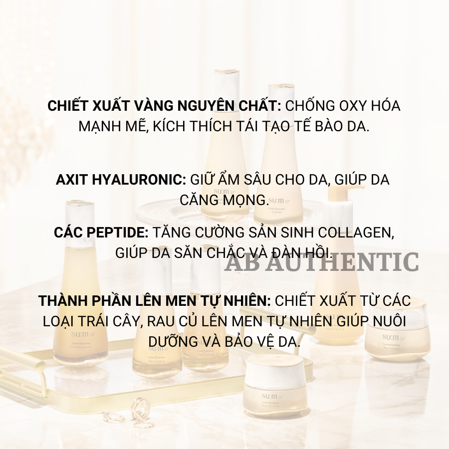 Gói Sample Tinh chất vàng 8-1 Sum 37 Losec Summa Elixir essence MẪU MỚI- AB Authentic