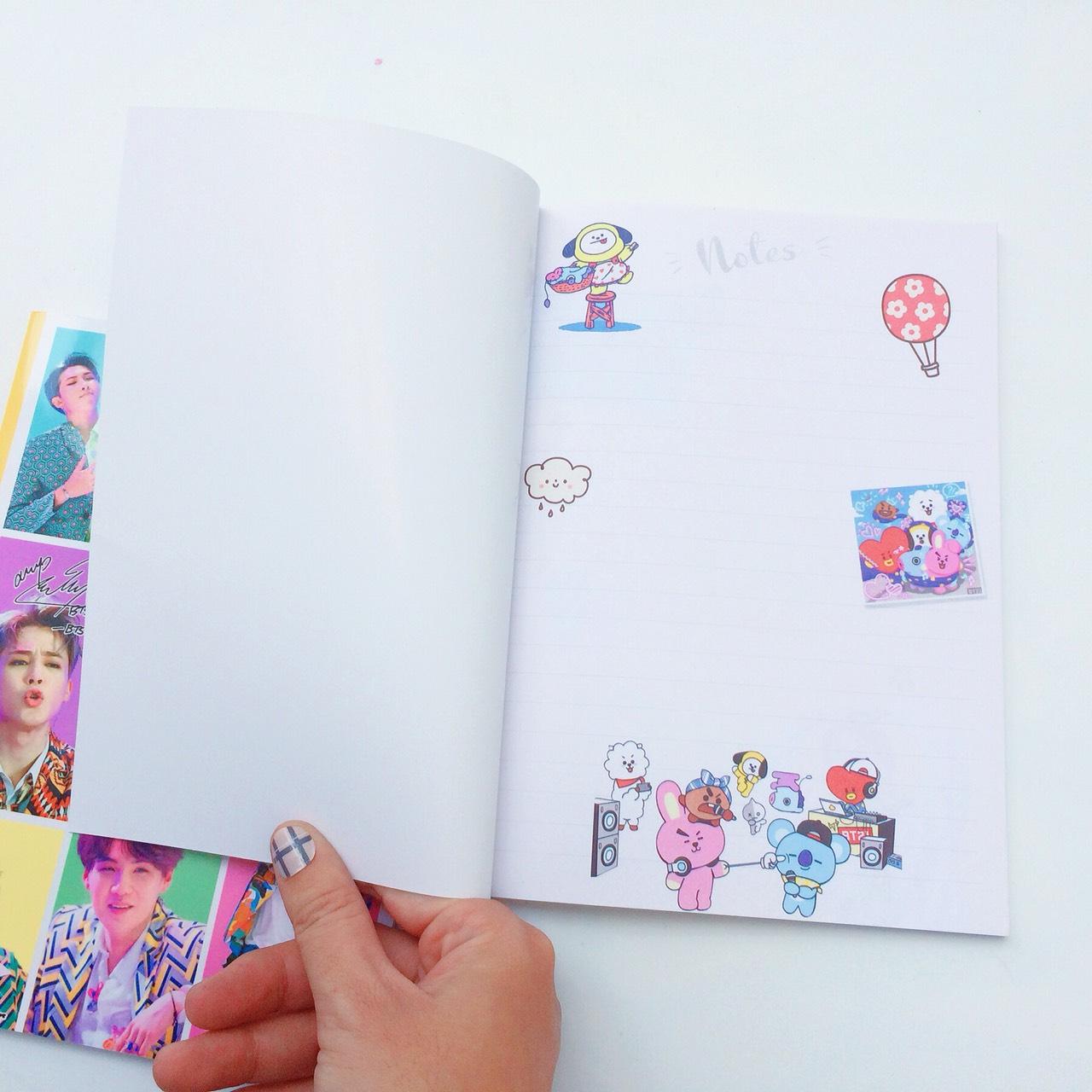 [HCM]Sổ tay Notebook BTS giấy in màu từng trang