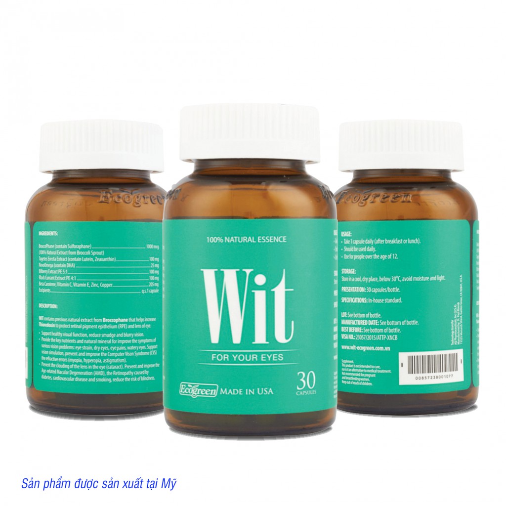 WIT 30 viên - Viên uống bổ mắt