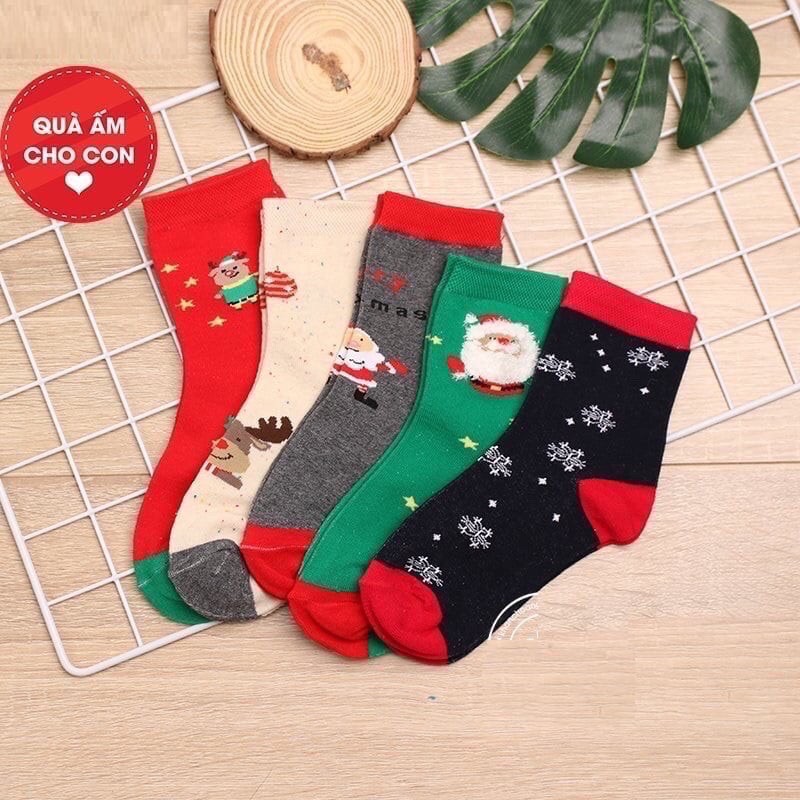 Sỉ combo 10 đôi tất noel cho bé trai, bé gái