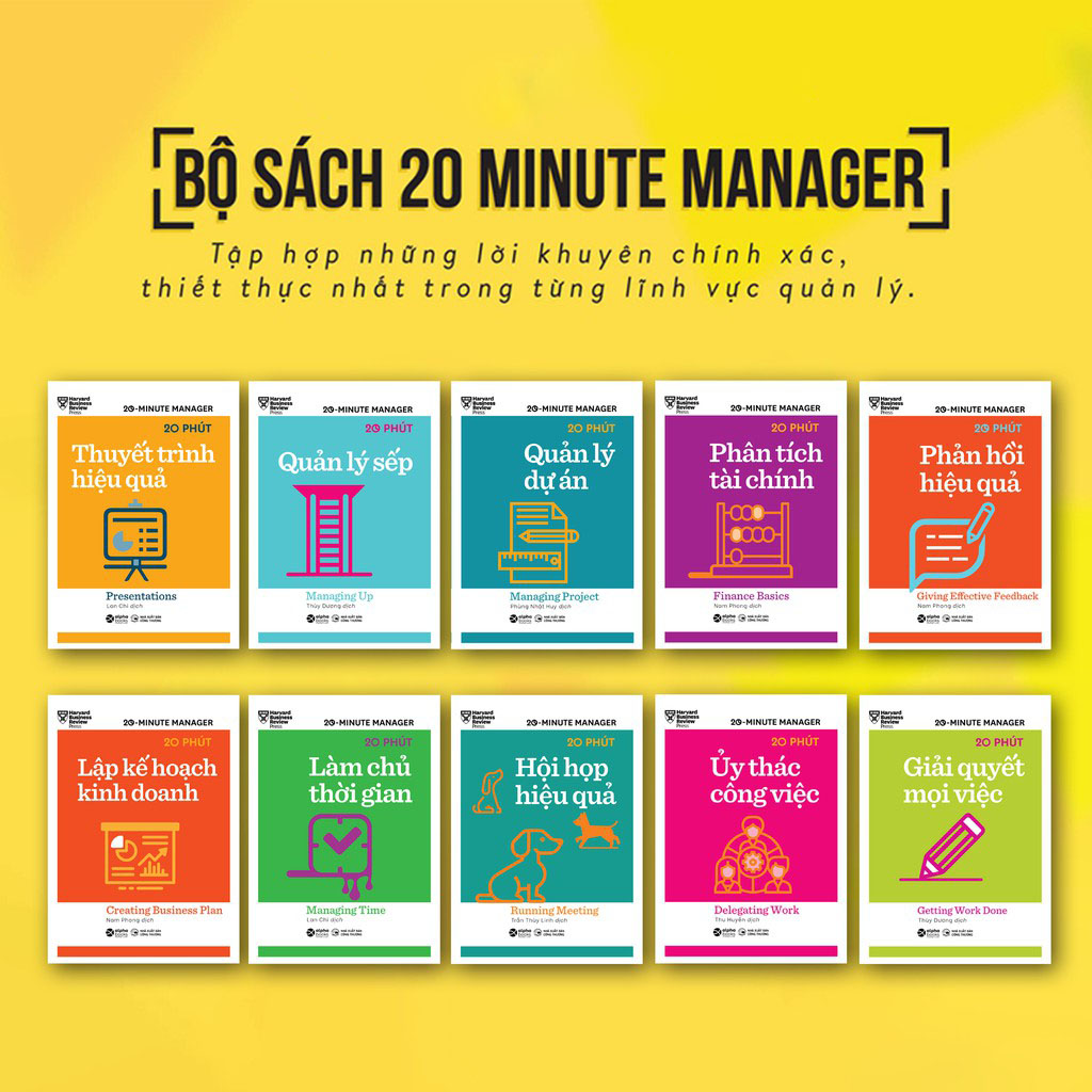 Sách - Harvard Business Review: HBR 20 phút (Combo 10 cuốn)