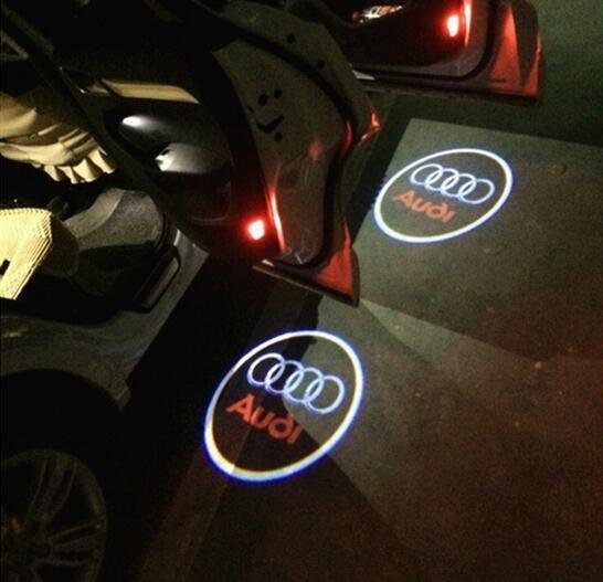 Đèn cảnh báo mở cửa chiếu Logo, thương hiệu Audi