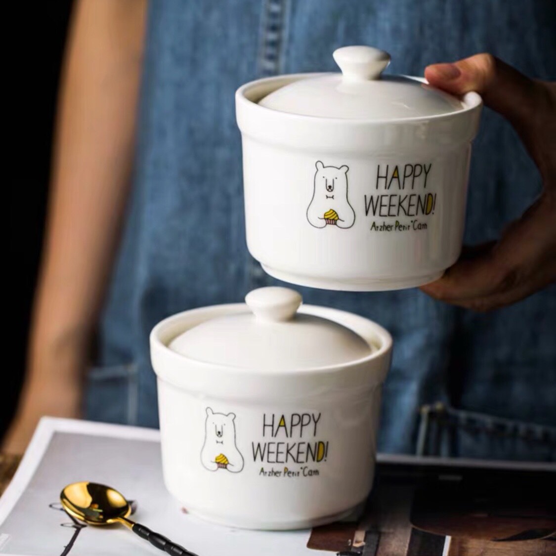 Cốc nấu cháo, chưng yến, hấp trứng 250 ml