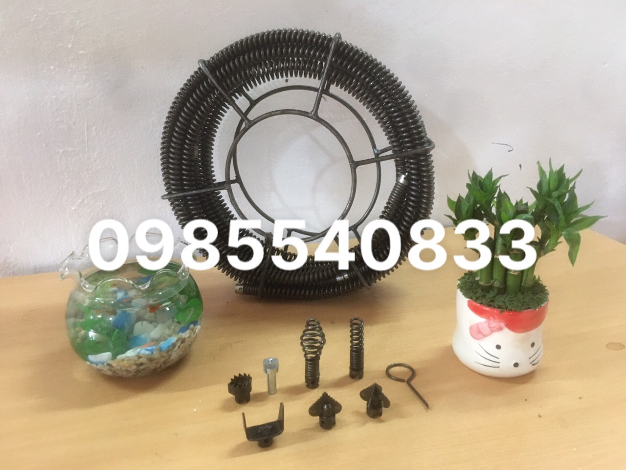 Dây thông tắc dùng cho máy khoan dài 6M ( 6M + 6 đầu thông + kết nối máy khoan....)
