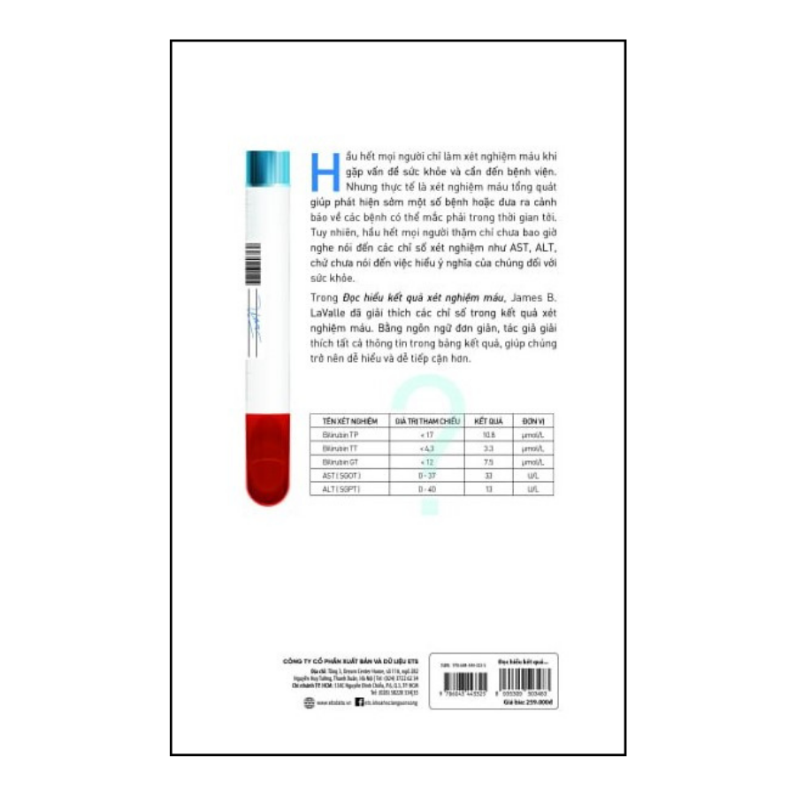 Sách - Đọc Hiểu Kết Quả Xét Nghiệm Máu